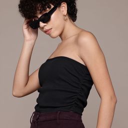 The Roadster Lifestyle Co. Off-Shoulder Bandeau Crop Top-image-86
