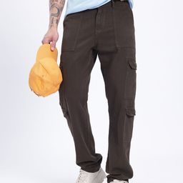 glitchez Men Everyday Utility Regular Fit Cargo-Style Jeans-2