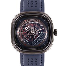 SEVENFRIDAY Unisex Skeleton Dial & Leather Straps Analogue Automatic Motion Watch SF-T3-picture-12