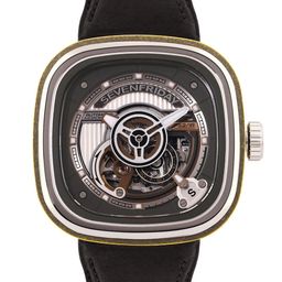 SEVENFRIDAY Unisex Skeleton Dial & Leather Straps Analogue Automatic Motion Watch SF-PS2-picture-46