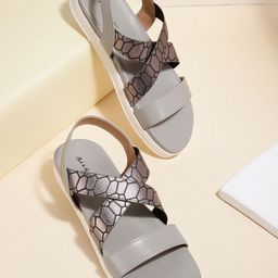 Mast & Harbour Women Printed Open Toe Flats-image-19