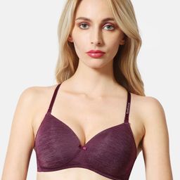 Van Heusen Solid Plush Back Non-Wired Lightly Padded T-shirt Bra ILIBRALXSWW3022001-13