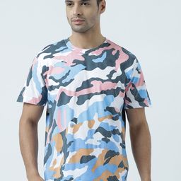 Huetrap Men Multicoloured Printed Round Neck T-shirt-11
