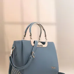 Exotic Grey Structured Handheld Bag-45