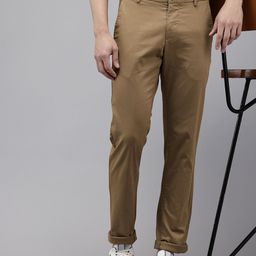 Arrow Men Textured Bronson Slim Fit Low-Rise Trousers-image-51