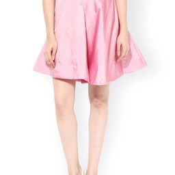 Miss Chase Pink Flared Skirt-image-56