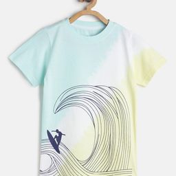 TALES & STORIES Boys Multicoloured Printed Cotton Round Neck T-shirt-12