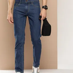 HERE&NOW Men Mid-Rise Slim Fit Light Fade Stretchable Jeans-image-53