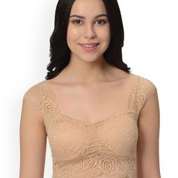 mod & shy Beige Solid Non-Wired Lightly Padded Bralette Bra MS45-44