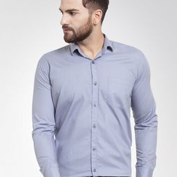JAINISH Men Grey Classic Slim Fit Solid Formal Shirt-image-91