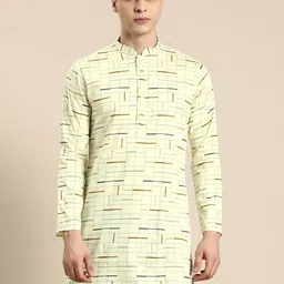 Sayisha Men Geometric Printed Kurta-picture-18