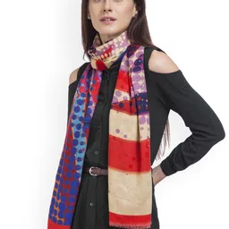 SHINGORA Women Multicoloured Printed Woollen Shawl-19