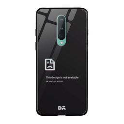 DailyObjects Black & White Wallpaper Unavailable OnePlus 8 Glass Case-36