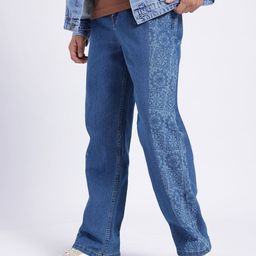 glitchez Men Printed Loose Fit Jeans-image-6