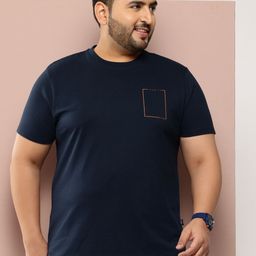 Sztori Men Plus Size Pure Cotton Bio Finish T-shirt-52
