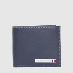 Tommy Hilfiger Men Navy Blue Solid Two Fold Wallet-image-16