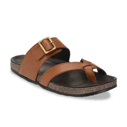 SHENCES Men Tan Brown Comfort Sandals-image-113