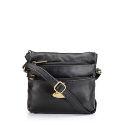 Teakwood Leathers Unisex Black Textured Messenger Bag-image-29