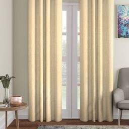 Soumya Cream-Coloured Single Room Darkening Door Curtain-15