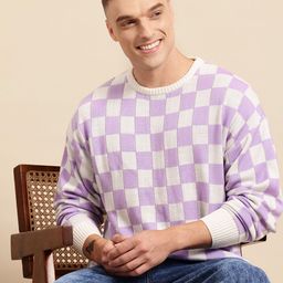 Mast & Harbour Checked Sweater-image-54