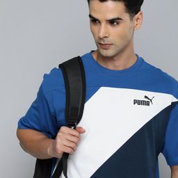 Puma Pure Cotton Relaxed Fit POWER Colorblock Outdoor T-shirt-image-23