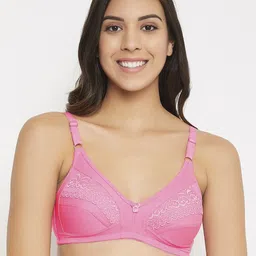 Clovia Pink Solid Non-Wired Non Padded Everyday Bra BR2151P2232B-image-19