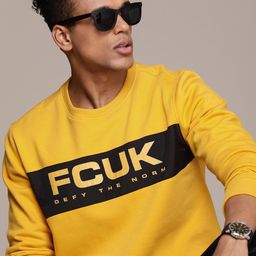 FCUK Brand Logo Printed Sweatshirt-image-56