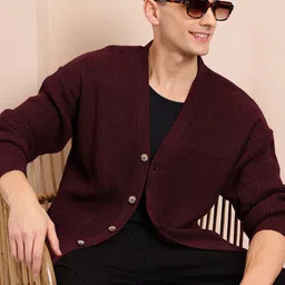 Mast & Harbour Men Acrylic Cardigan-picture-35