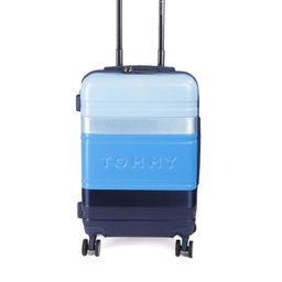 Tommy Hilfiger 4 Wheels 360-Degree Rotation Cabin Hard Trolley Bag-image-3