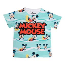 Disney by Wear Your Mind Boys White Mickey Mouse Printed Round Neck T-shirt-image-38