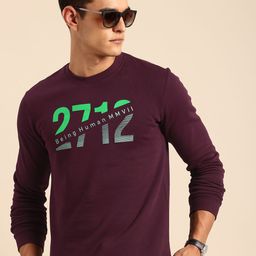 Being Human Pure Cotton Brand Logo Printed Sweatshirt-picture-11