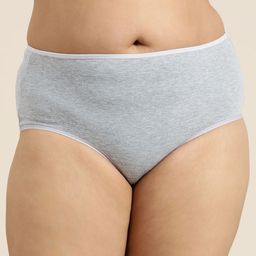 Sztori Women Plus Size Solid High-Rise Hipster Brief-image-82