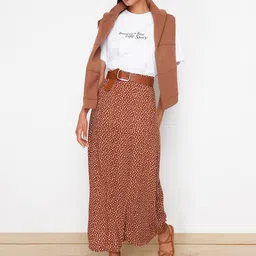 Trendyol Printed A-Line Maxi Skirt-96
