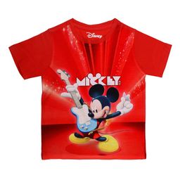 Disney by Wear Your Mind Boys Red Mickey Mouse Printed Round Neck T-shirt-image-17