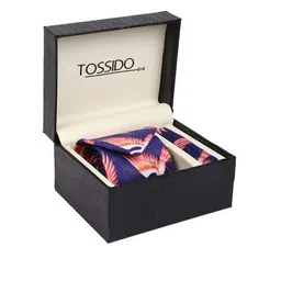 Tossido Men Purple & Pink Printed Accessory Gift Set-image-75