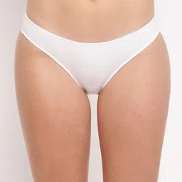 BASIICS by La Intimo Women White Solid Bikini Briefs-BCPBK11WE0-image-34