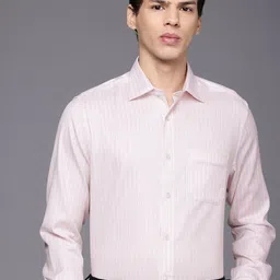 Louis Philippe Classic Fit Striped Formal Shirt-image-72