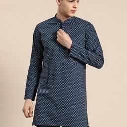 Sayisha Men Geometric Printed Straight Kurta-picture-12