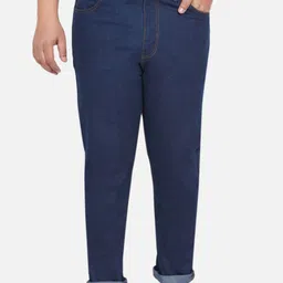 John Pride Men Plus Size Blue Stretchable Jeans-image-83
