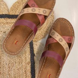AADY AUSTIN Women Pink Open Toe Orthopedic Flats-image-69