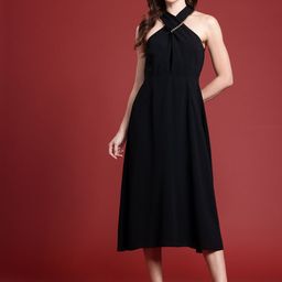 All About You Formals Halter Neck A-Line Midi Dress-image-24