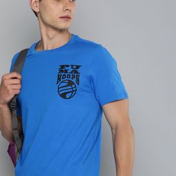 Puma Men The Hooper Brand Logo Printed Pure Cotton Basketball T-shirt-image-35