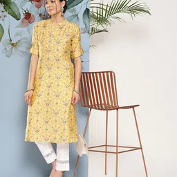 Libas Women Floral Motifs Printed Kurta-image-69