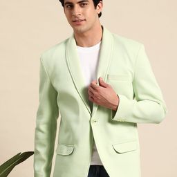 Mast & Harbour Shawl Collar Single-Breasted Textured Blazer-picture-10