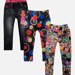 TINY HUG Girls Pack Of 3 Assorted Tights-image-68