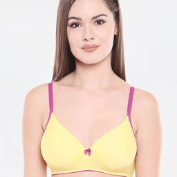 Bodycare Pack of 2 Solid Non-Wired Non Padded Everyday Bras 6568YEL-image-64
