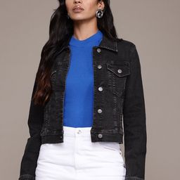 MANGO Crop Denim Jacket-23