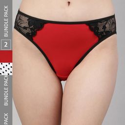 CUKOO Women Pack Of 2 Self-Design Bikini Briefs-picture-52