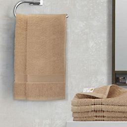BIANCA Set of 6 Beige Solid 380 GSM Towels-25