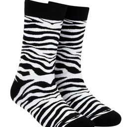 Dynamocks Unisex White & Black Patterned Calf-Length Socks-19
